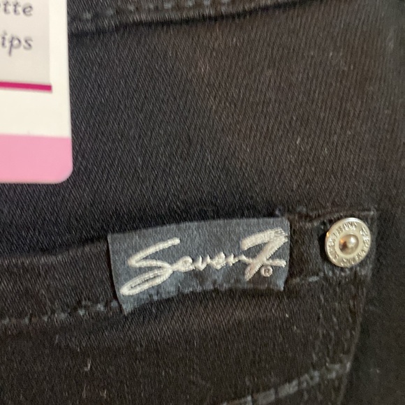 Seven7 High Rise Tummy Less & Control Lightweight Black Women Jean Leggings Sz 6 - Picture 8 of 15